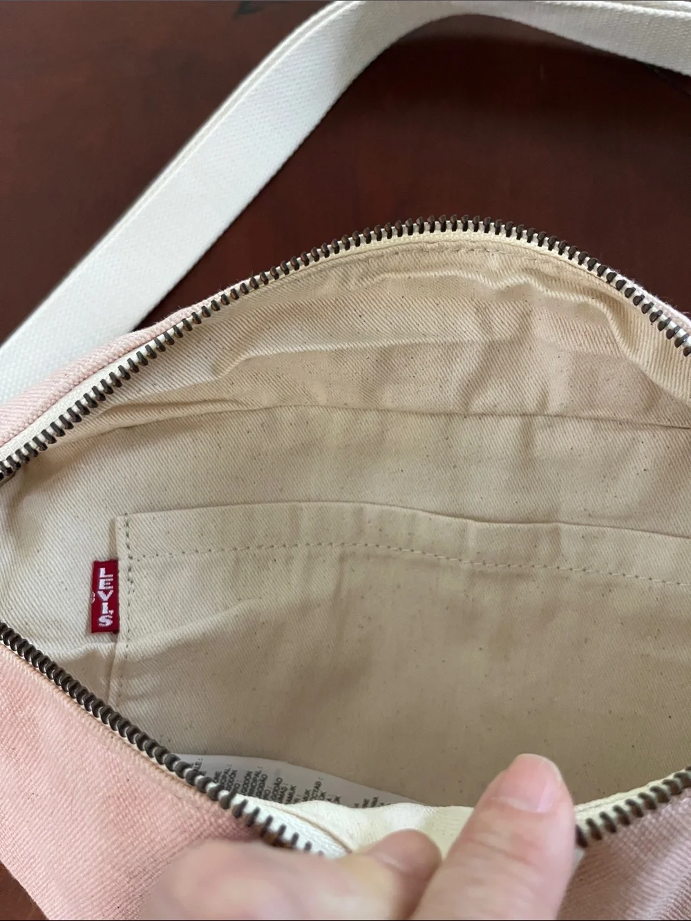Levi's Blush Cotton Crossbody Waist Bag